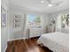 Comfortable bedroom with a soft color palette, hardwood floors, and natural light at 108 Rose Ln, Mount Pleasant, SC 29464