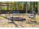 Backyard fire pit area with comfortable seating for outdoor relaxation and social gatherings at 109 Buckingham Ave, Summerville, SC 29485