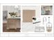 Kitchen design board featuring white cabinets, quartz countertops, and stainless steel appliances at 111 Peninsula Dr, Ravenel, SC 29470
