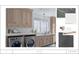 A laundry room showcasing wooden cabinets, a countertop, a backsplash tile, and cabinet hardware at 111 Peninsula Dr, Ravenel, SC 29470