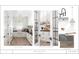 Pantry design board featuring white cabinets, copper hardware, and brick flooring at 111 Peninsula Dr, Ravenel, SC 29470