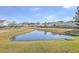 Scenic view of a pond surrounded by well-manicured lawns and a variety of homes in the background at 118 Lamplighter Ln, Summerville, SC 29486