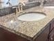 A bathroom detail showing the granite countertop and double sinks at 1309 Belgian Draft Dr, Mount Pleasant, SC 29466
