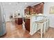Gourmet kitchen with granite countertops, stainless steel appliances, and a breakfast bar at 1309 Belgian Draft Dr, Mount Pleasant, SC 29466