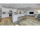 Open floorplan with an eat-in kitchen, island, and large living space at 131 Swaying Palm Dr, Summerville, SC 29485