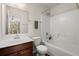 Clean and well-maintained bathroom featuring a sink, toilet, and shower-tub combination at 146 Picard Dr, Ladson, SC 29456