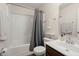 Functional bathroom with a sink, toilet, tub and shower combination with neutral tones at 146 Picard Dr, Ladson, SC 29456