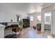 Open loft with a desk, shelves, and a view into an adjacent bathroom at 156 Woodward Rd, Goose Creek, SC 29445