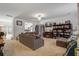 Cozy living room featuring plush seating, built-in bookshelves, and a fireplace at 158 Spencer Cir, Summerville, SC 29485