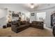 Spacious living room featuring neutral tones, comfortable seating and an open floorplan with connecting rooms at 158 Spencer Cir, Summerville, SC 29485