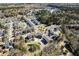 Expansive aerial view showcasing the neighborhood layout with winding roads and lush greenery at 1587 Bluewater Way, Charleston, SC 29414