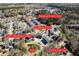 Annotated aerial view of the neighborhood and 1587 Bluewater Way, highlighting nearby features at 1587 Bluewater Way, Charleston, SC 29414