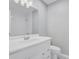 Freshly renovated bathroom featuring a stylish mirror, modern vanity, and fixtures at 159 Foxborough Rd, Goose Creek, SC 29445