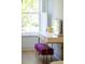 Bedroom vanity with mirror, velvet stool and natural light with a large window at 171 Cartright St, Charleston, SC 29492
