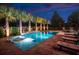 Stunning pool with integrated tanning ledges, spa, and lush landscaping creates a private resort-like experience at 171 Cartright St, Charleston, SC 29492