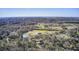 An aerial view displays the property in a tranquil setting surrounded by verdant trees and open space at 1926 Grimball Rd, Charleston, SC 29412