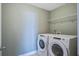 Laundry room featuring a washer and dryer with shelving at 1926 Grimball Rd, Charleston, SC 29412