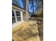A newly built backyard wood deck with home at 212 Regent St, Summerville, SC 29483