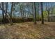 Property features a spacious backyard with mature trees and a wooden fence at 2671 Houston St, North Charleston, SC 29405