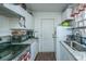 Efficient kitchen with stainless steel appliances, granite countertops, and white cabinets at 2671 Houston St, North Charleston, SC 29405