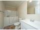 Bright bathroom featuring a walk-in tub, white vanity and a neutral color scheme at 3596 Walter Drive Dr, Johns Island, SC 29455