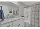 Clean bathroom with shower/tub and marble countertops and vanity at 402 Corey Blvd, Summerville, SC 29483