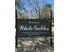 Community welcome sign for White Gables community at 425 Verbena Ave, Summerville, SC 29483