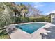 A relaxing backyard pool with surrounding palm trees and privacy fence at 4922 Sound View Dr, Mount Pleasant, SC 29466