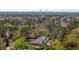 Aerial view showcases this home's location within a lush, wooded neighborhood at 523 Coaxum Rd, Mount Pleasant, SC 29464