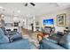 Open concept living space showing the kitchen, dining, and living area with easy access to each at 733 Spring Highlands Dr, Summerville, SC 29486