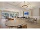 Bright meeting room featuring tables, chairs, a TV, and large windows at 733 Spring Highlands Dr, Summerville, SC 29486
