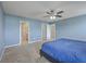 Bedroom featuring a ceiling fan and access to en-suite bathroom at 787 Redbud Ln, Summerville, SC 29486