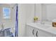 Bathroom featuring a shower/tub combo and a single sink vanity at 9712 Transplanter Cir, Ladson, SC 29456