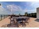 Spacious rooftop patio with outdoor seating and scenic views at 1 Vendue Range # D, Charleston, SC 29401