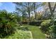 Backyard space with path through plants and lawn at 1039 Grand Concourse St, Charleston, SC 29412