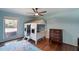 Bedroom featuring a whimsical playhouse bed, dresser, and light blue walls at 1039 Grand Concourse St, Charleston, SC 29412