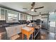 Kitchen with stainless steel appliances, dark countertops, and white cabinets at 1039 Grand Concourse St, Charleston, SC 29412