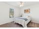 Bedroom features a ceiling fan, window with blinds, and neutral decor at 115 Laurel Ridge Rd, North Charleston, SC 29418