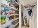 Well-stocked pantry featuring ample shelving space for organized storage of food items and household supplies at 115 Laurel Ridge Rd, North Charleston, SC 29418