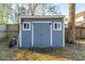 Exterior shot of storage shed, providing ample space for tools and equipment in the backyard at 115 Laurel Ridge Rd, North Charleston, SC 29418