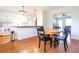 Eat-in kitchen with a breakfast bar and view into the living room at 117 Loblolly Ln, Summerville, SC 29483