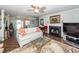 Inviting living room with a fireplace, plush seating, and views into the entry at 1233 Bridgeport Dr, Mount Pleasant, SC 29466