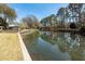 Enjoy this large backyard pond, which sits right off the home's backyard at 1233 Bridgeport Dr, Mount Pleasant, SC 29466