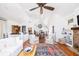 Bright and airy living room with hardwood floors and an open layout at 1302 Middle St, Sullivans Island, SC 29482