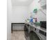 Well-organized laundry room with modern washer/dryer and ample counter space at 1530 Homecoming Blvd, Ravenel, SC 29470