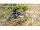 Aerial view capturing a home with a screened-in porch, nestled among mature trees, providing a sense of privacy at 165 Infinity Dr, Dorchester, SC 29437