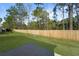 Spacious backyard with lush lawn and privacy fence offers a great outdoor space for recreation and relaxation at 1800 Poplar Grove Pl, Summerville, SC 29483