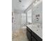 This bathroom features tile floors, a tub and shower combination, and a large single sink vanity at 1800 Poplar Grove Pl, Summerville, SC 29483