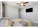Bedroom with a ceiling fan and a mounted TV at 1874 Rifle Range Rd, Mount Pleasant, SC 29464