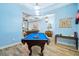 Spacious game room features a pool table and open access to the living room at 1874 Rifle Range Rd, Mount Pleasant, SC 29464
